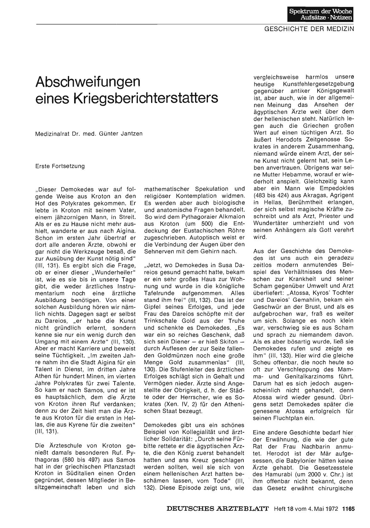 Vorschauseite 1: Abschweifungen eines Kriegsberichterstatters