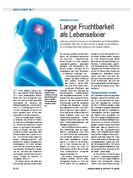 Vorschauseite 1: Weibliche Hormone: Lange Fruchtbarkeit als Lebenselixier