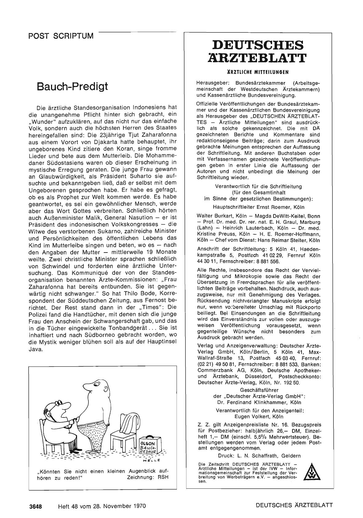Vorschauseite 1: Bauch-Predigt
