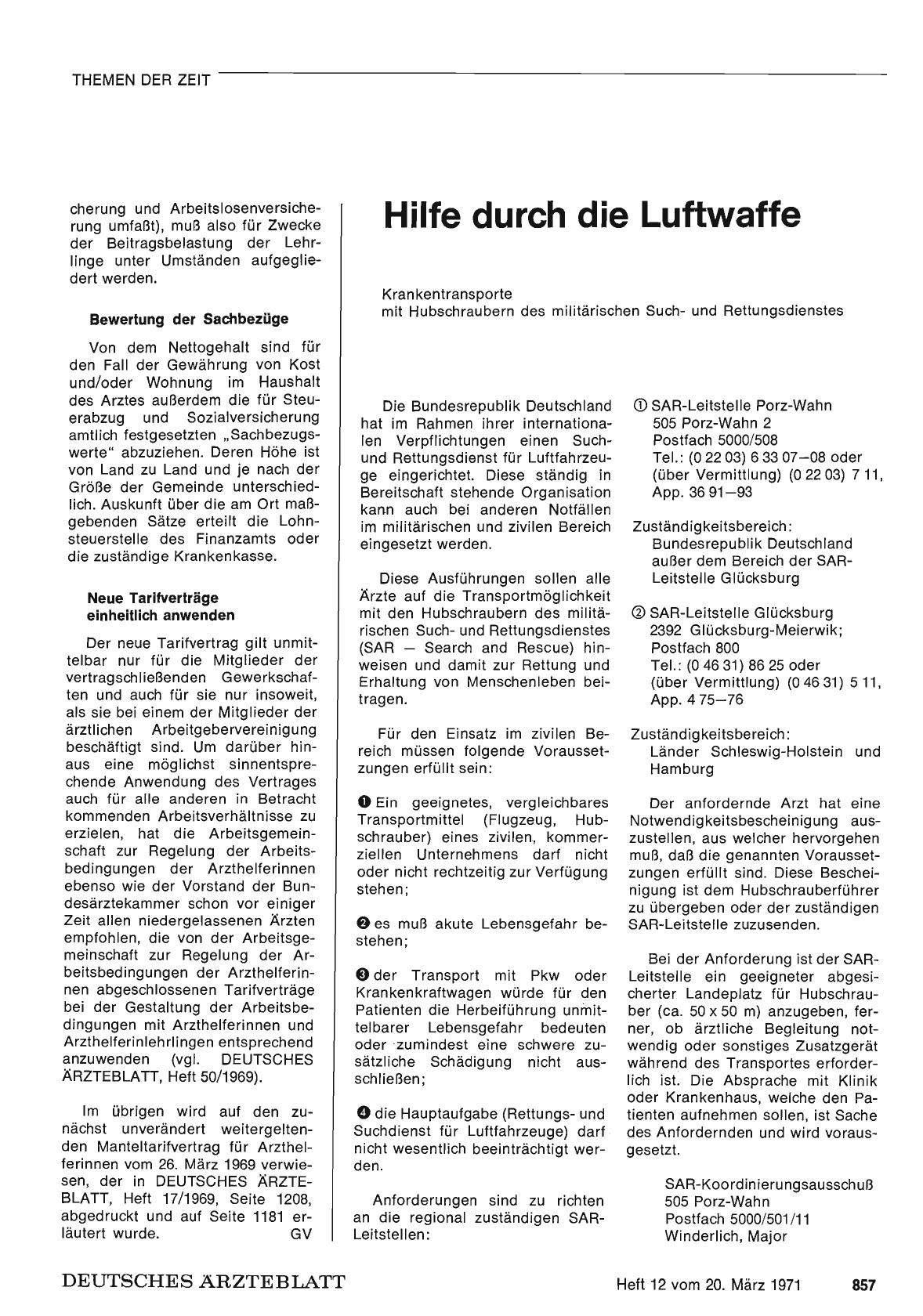 Vorschauseite 1: Hilfe durch die Luftwaffe