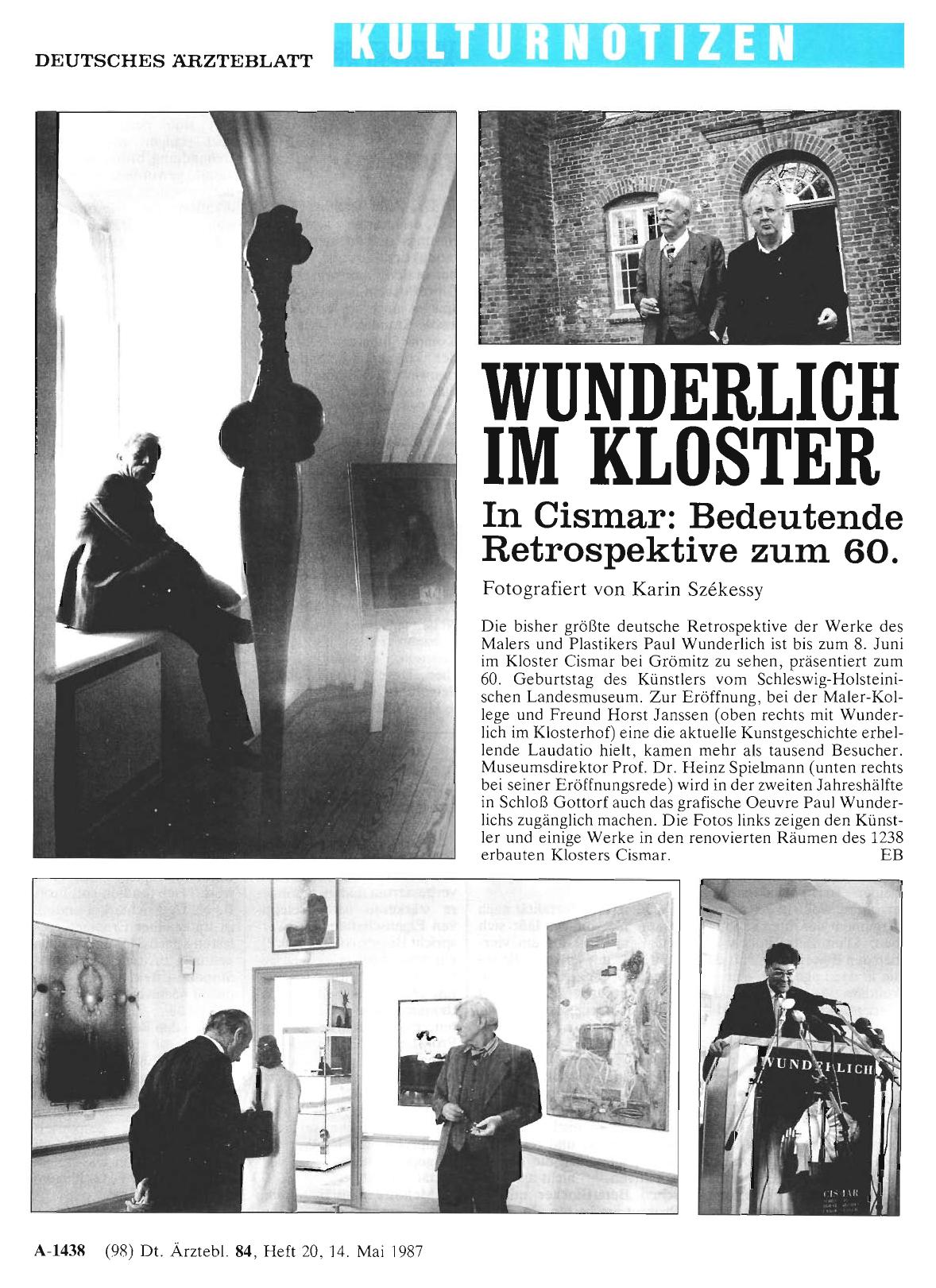 Vorschauseite 1: Wunderlich im Kloster