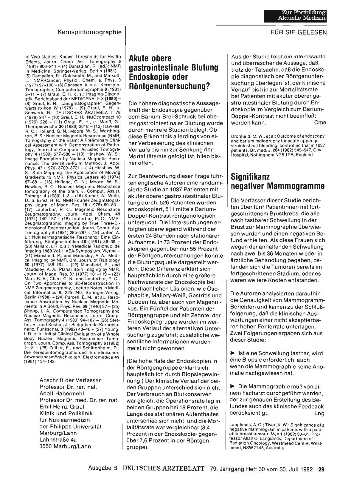 Vorschauseite 1: Signifikanz negativer Mammogramme
