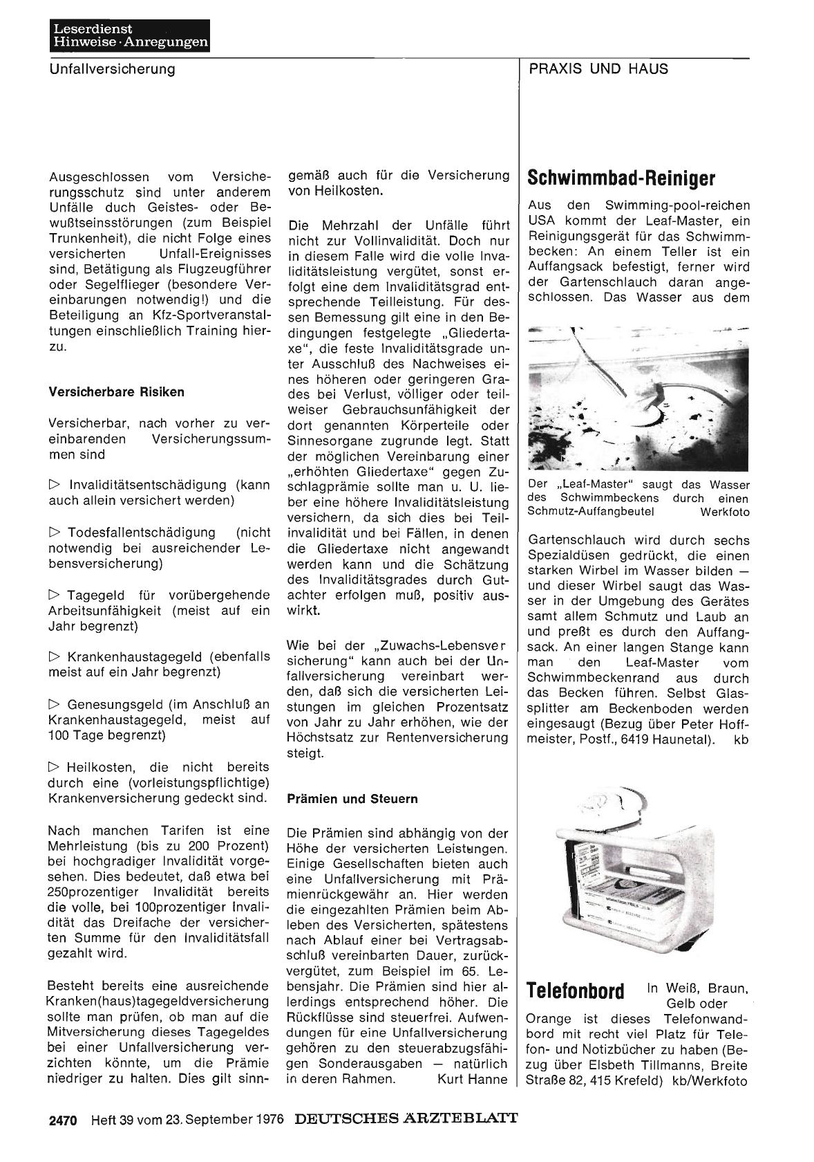 Vorschauseite 1: Schwimmbad-Reiniger