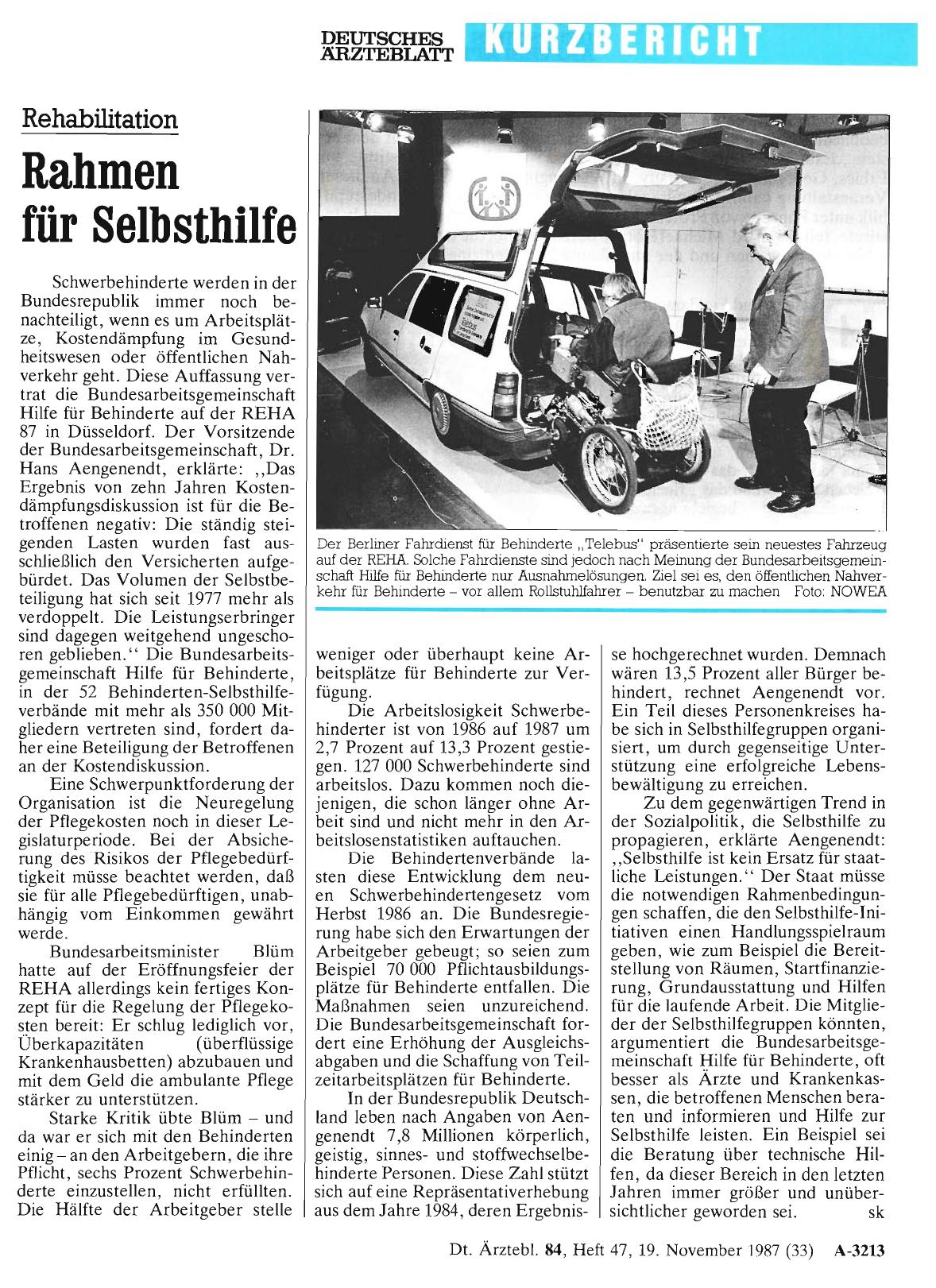 Vorschauseite 1: Rehabilitation: Rahmen für Selbsthilfe