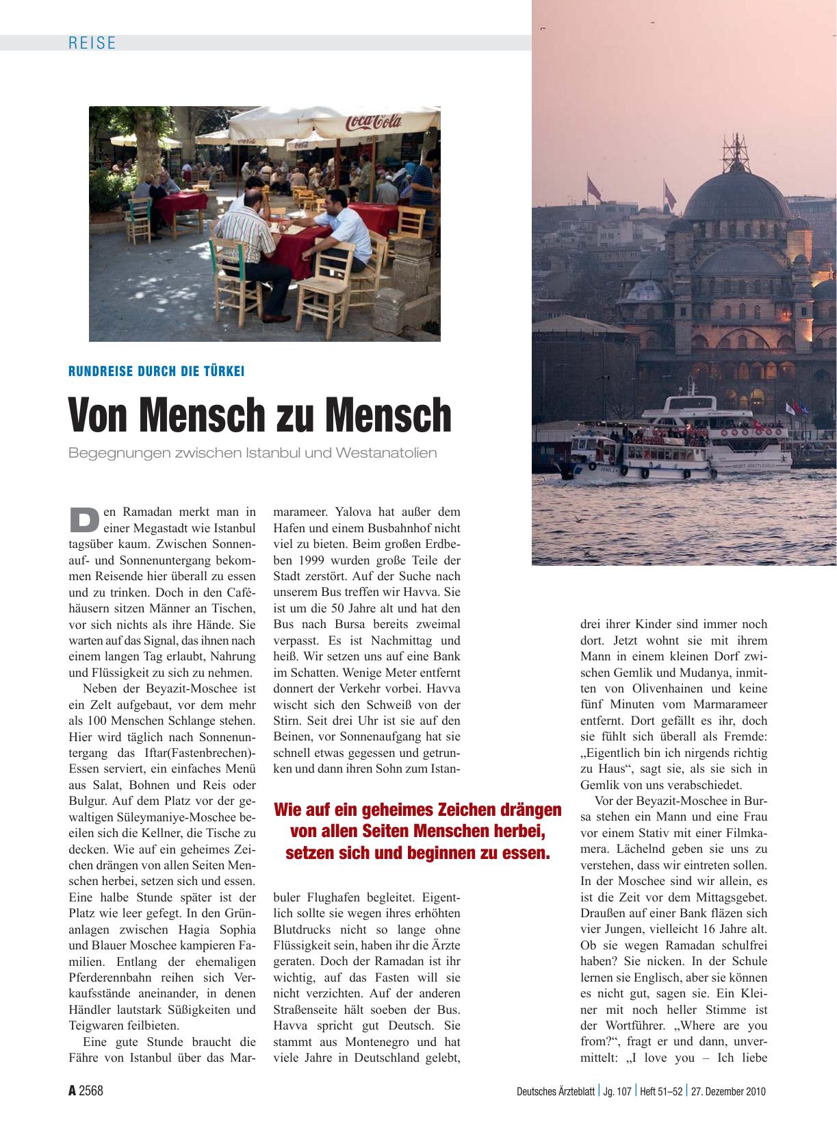 Vorschauseite 1: Rundreise durch die Türkei: Von Mensch zu Mensch