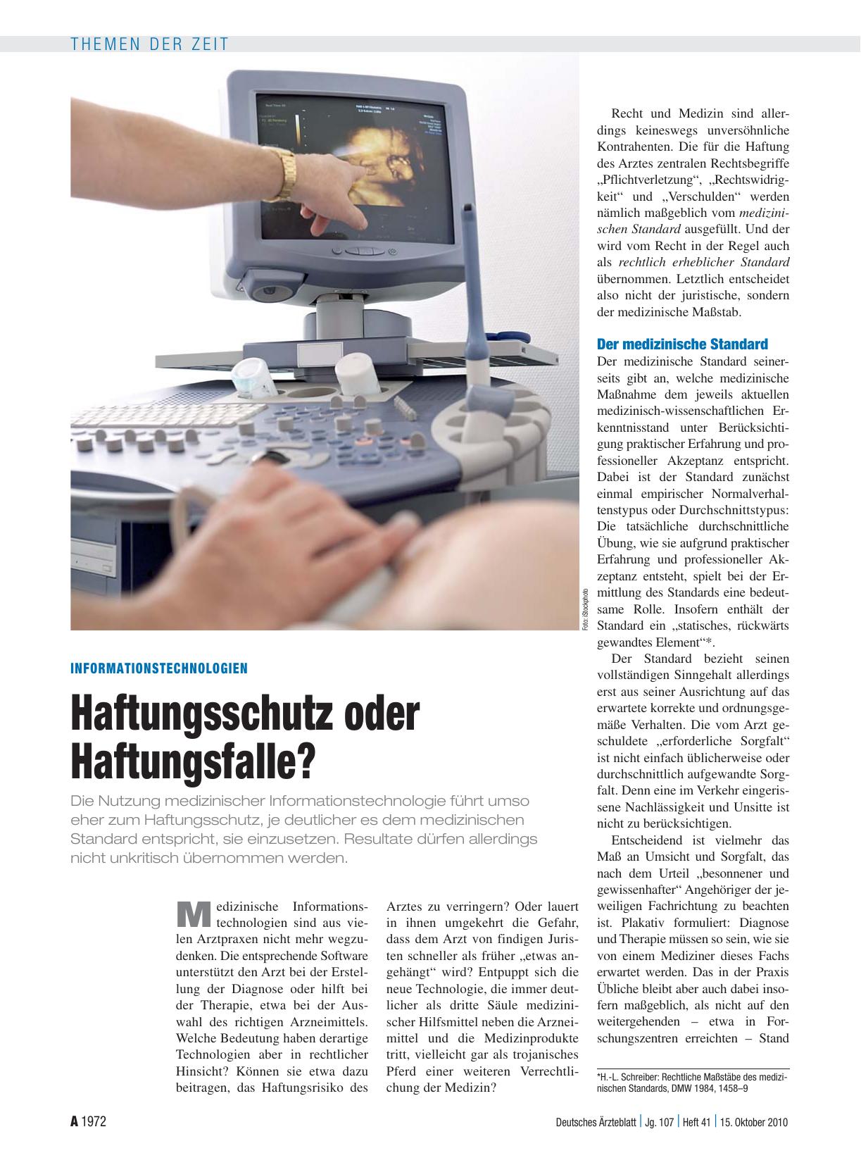 Vorschauseite 1: Informationstechnologien: Haftungsschutz oder Haftungsfalle?
