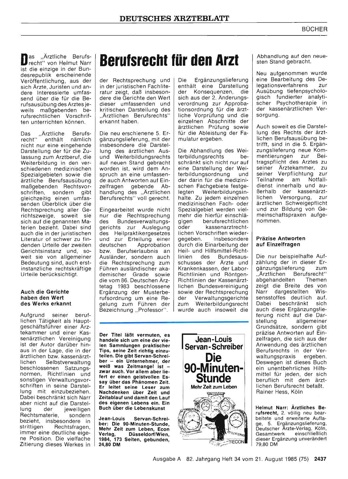 Vorschauseite 1: Berufsrecht für den Arzt