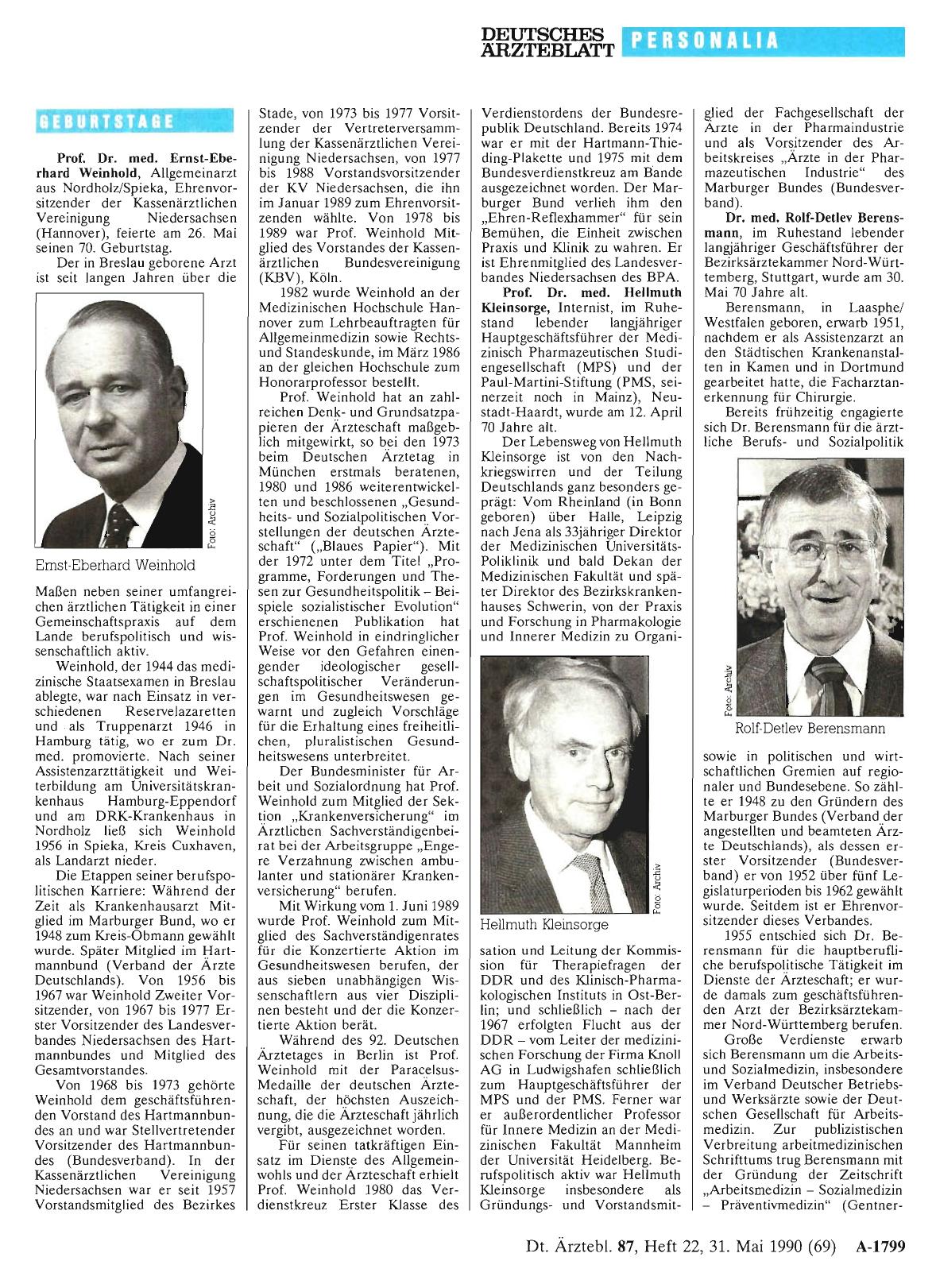 Vorschauseite 1: Geburtstage