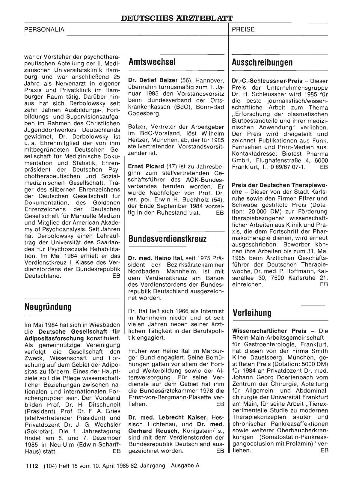 Vorschauseite 1: Ausschreibungen