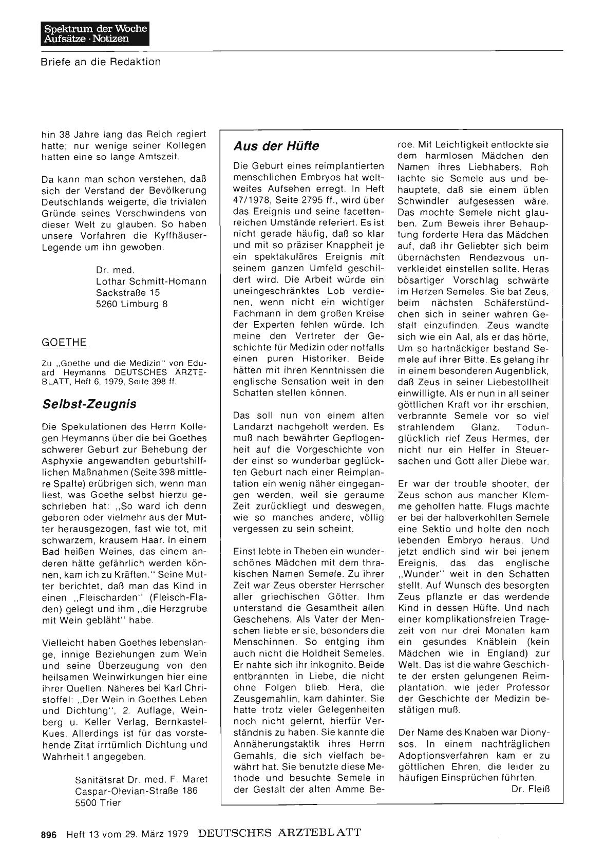 Vorschauseite 1: GOETHE: Selbst-Zeugnis