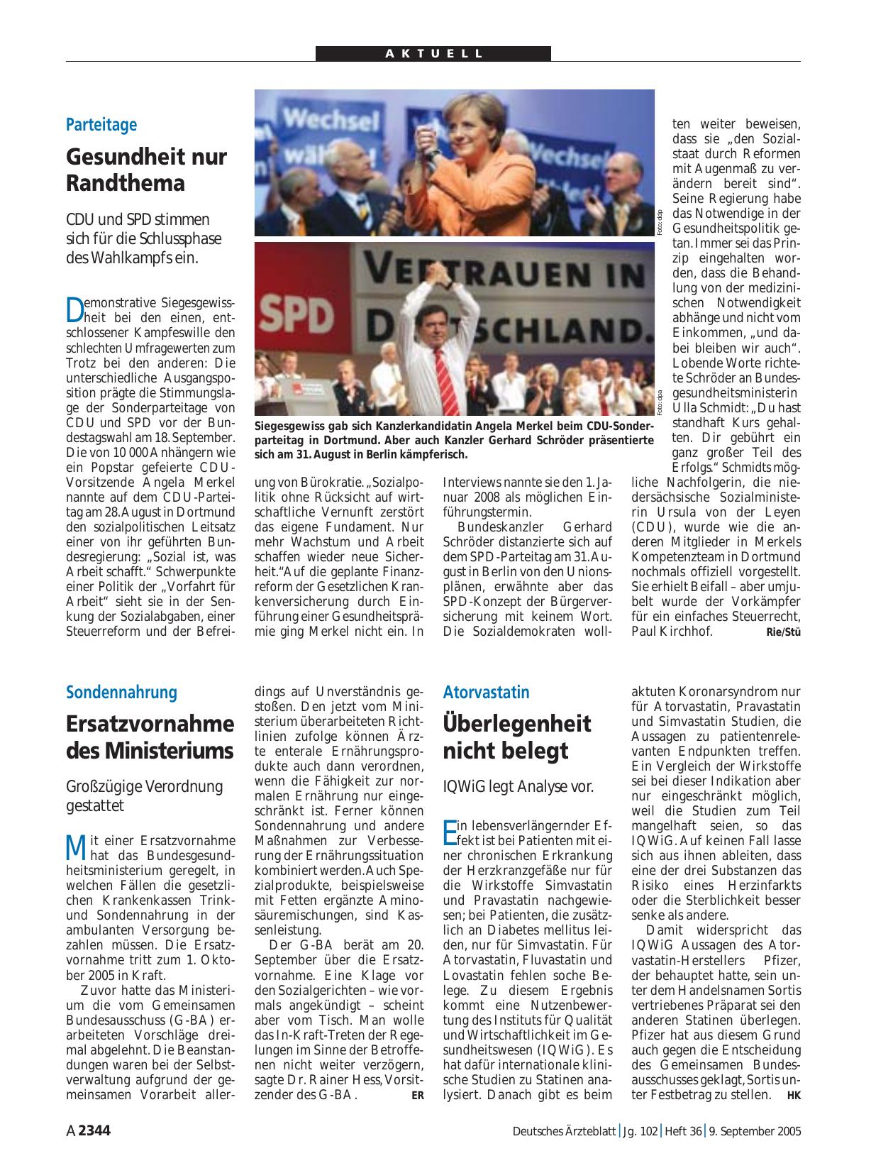 Vorschauseite 1: Sondennahrung: Ersatzvornahme des Ministeriums