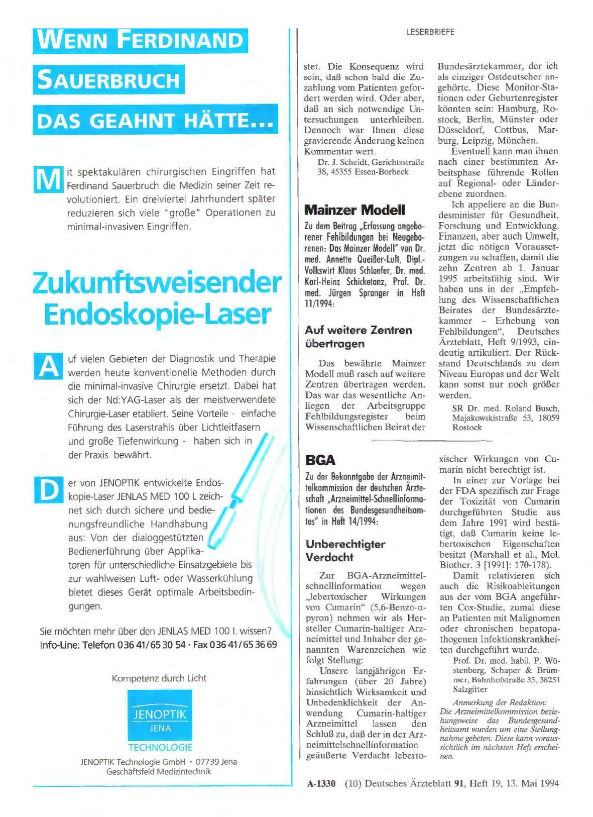 Vorschauseite 1: BGA: Unberechtigter Verdacht