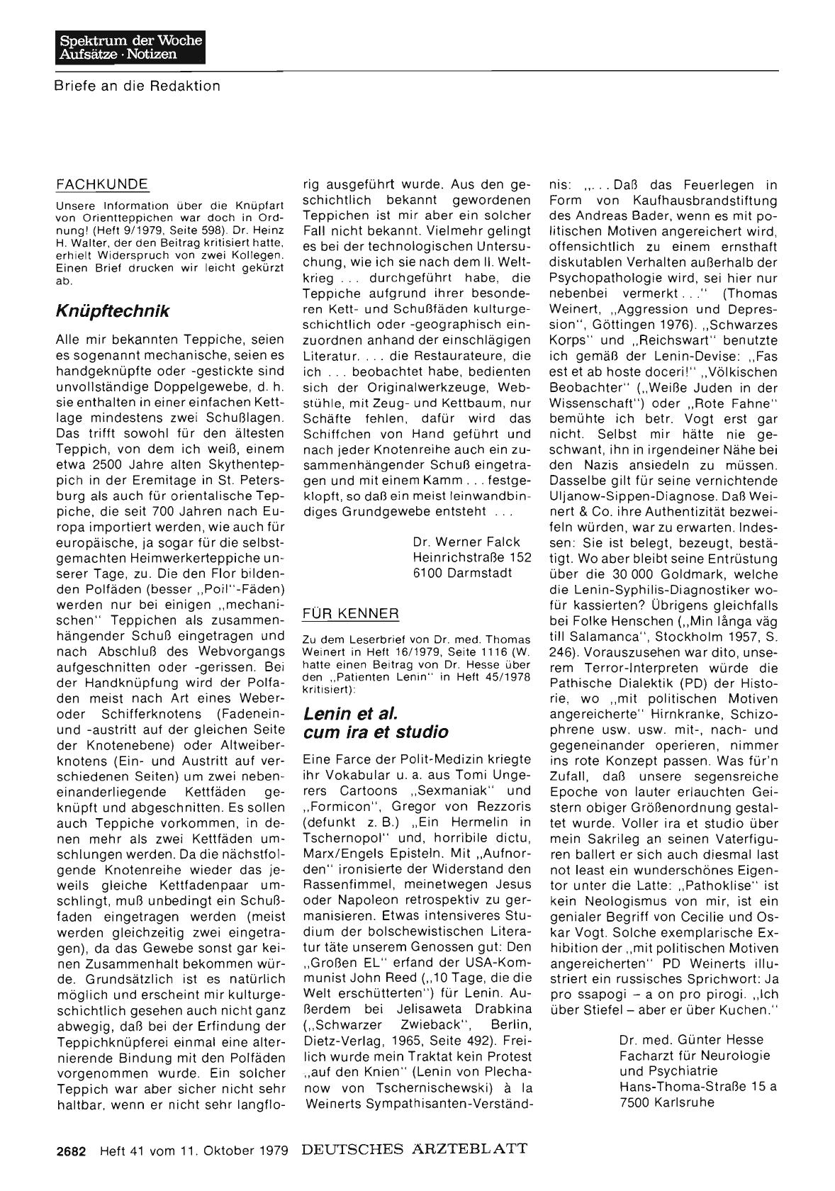Vorschauseite 1: FÜR KENNER: Lenin et aL cum ira et studio