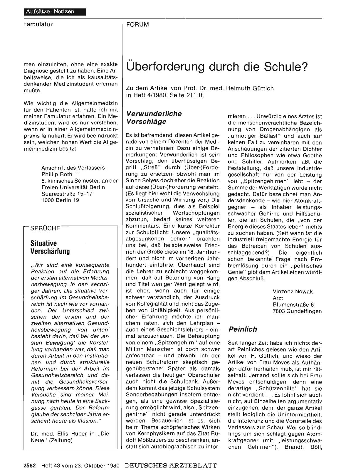 Vorschauseite 1: Überforderung durch die Schule? : Peinlich