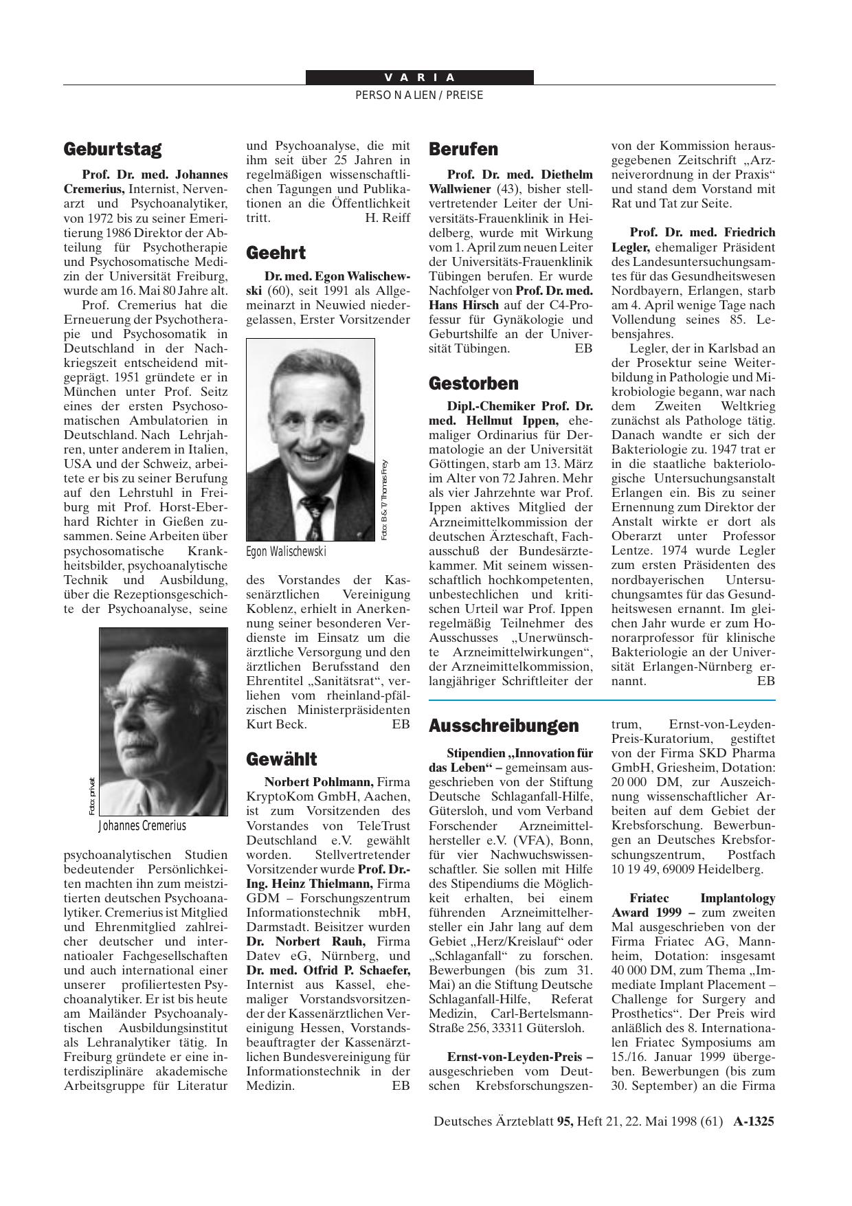 Vorschauseite 1: Gestorben