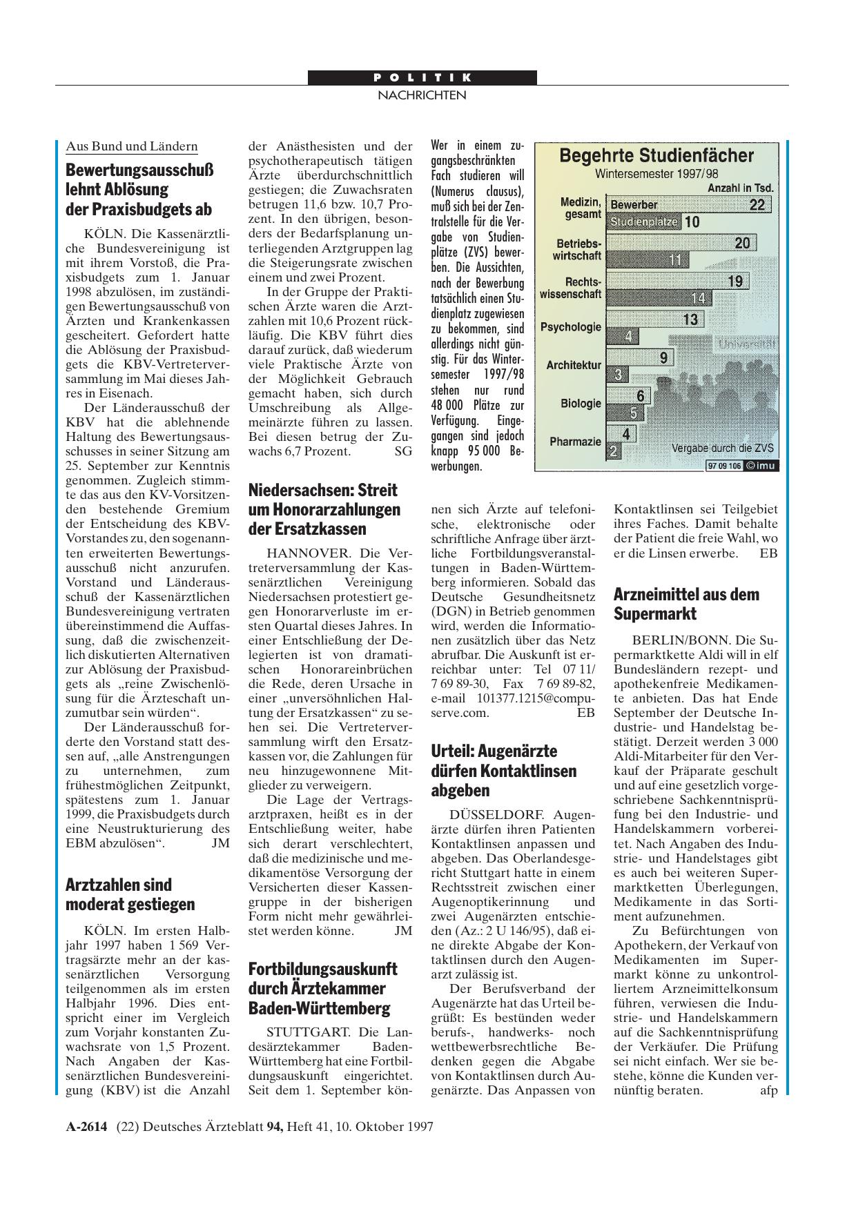 Vorschauseite 1: Fortbildungsauskunft durch Ärztekammer Baden-Württemberg