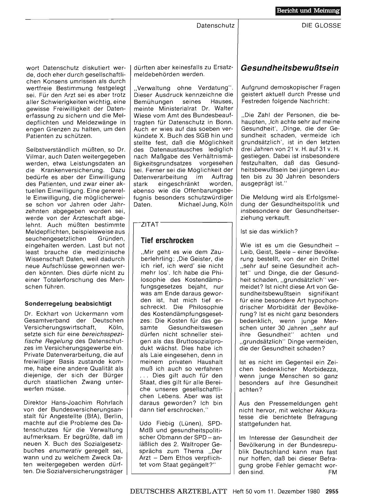 Vorschauseite 1: Gesundheitsbewußtsein
