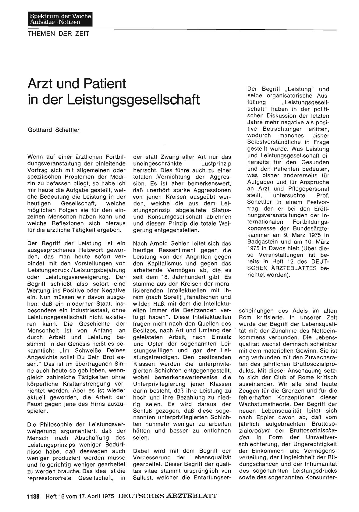 Vorschauseite 1: Arzt und Patient in der Leistungsgesellschaft