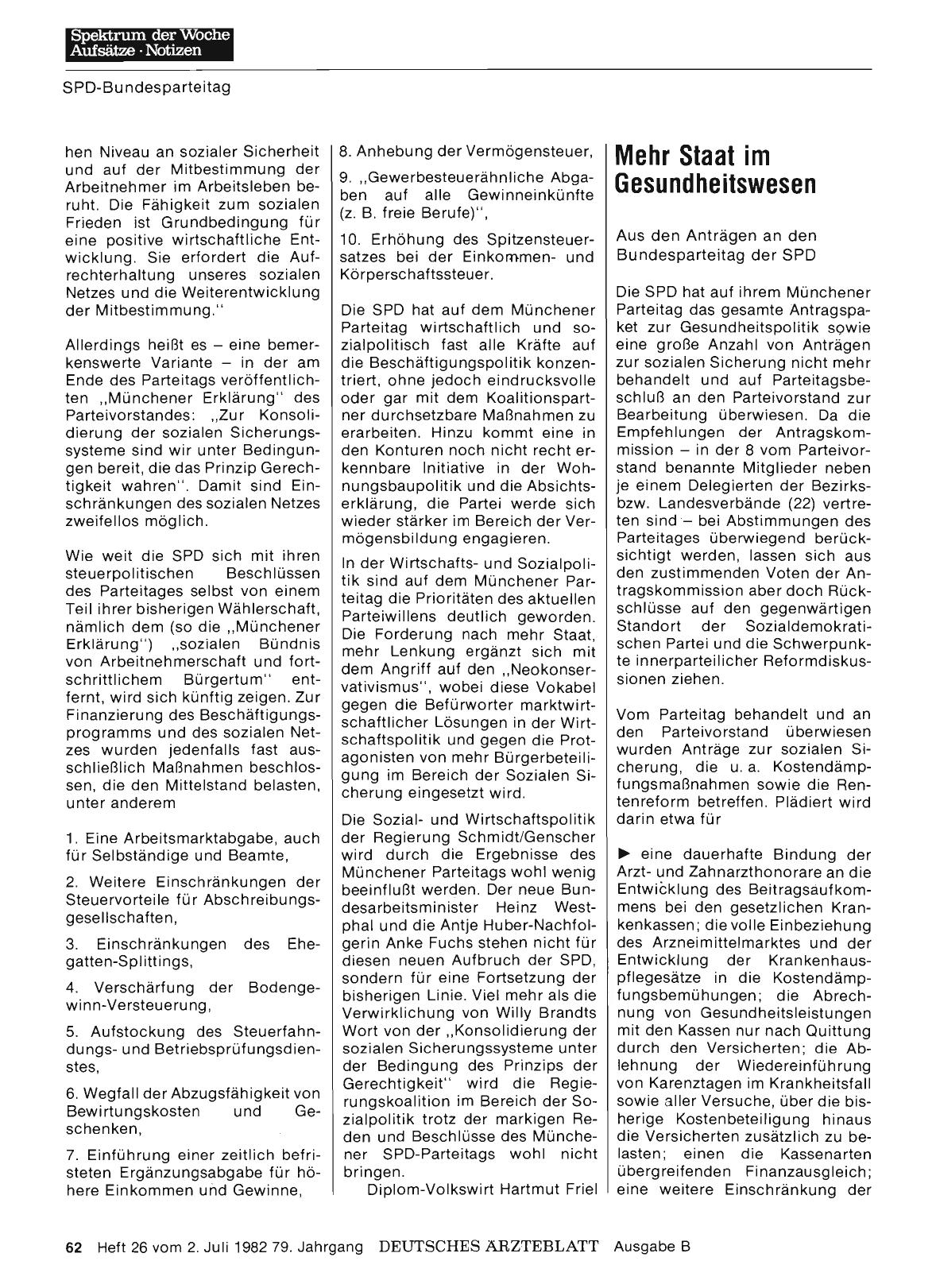 Vorschauseite 1: Mehr Staat im Gesundheitswesen