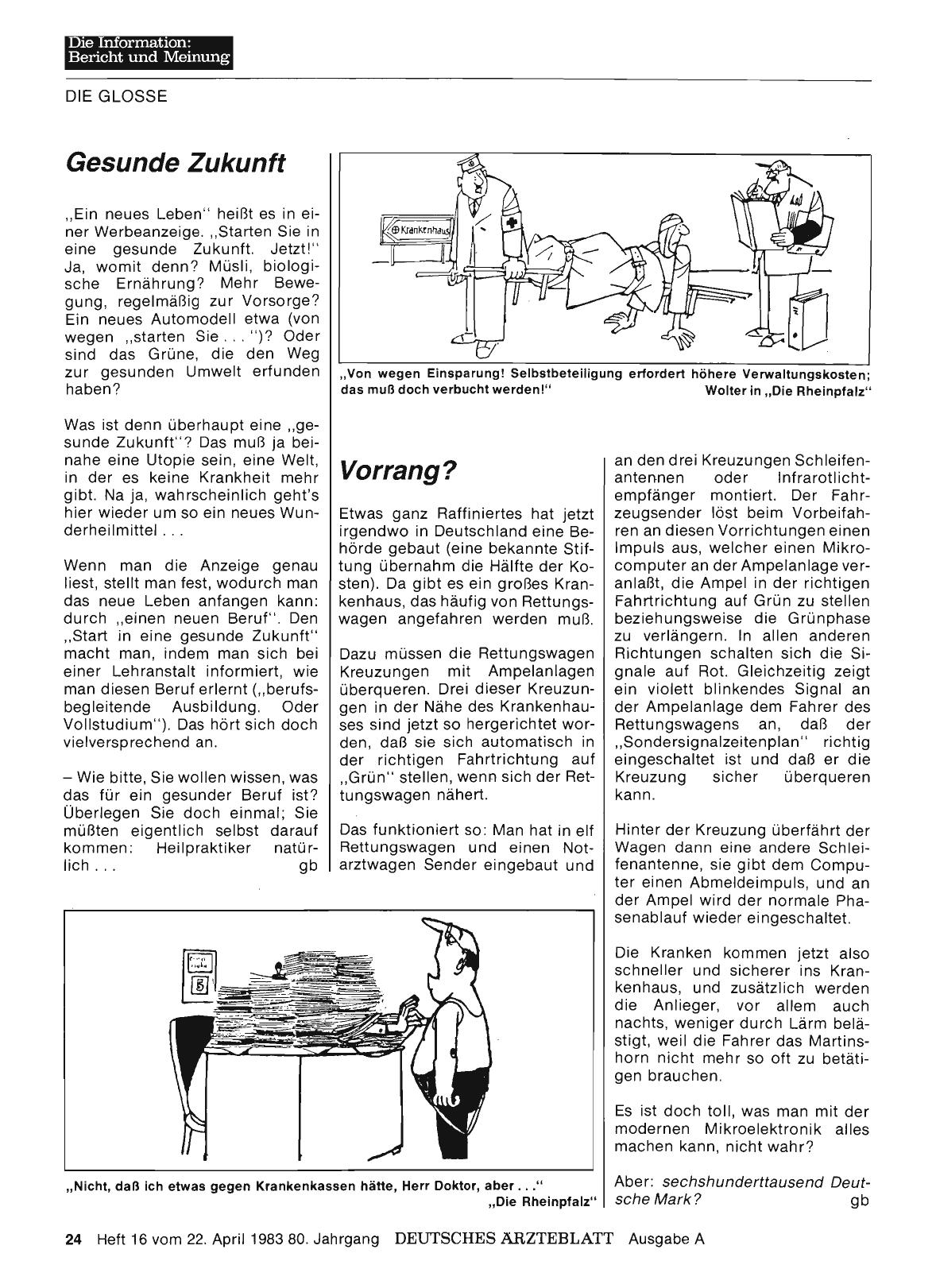 Vorschauseite 1: Gesunde Zukunft