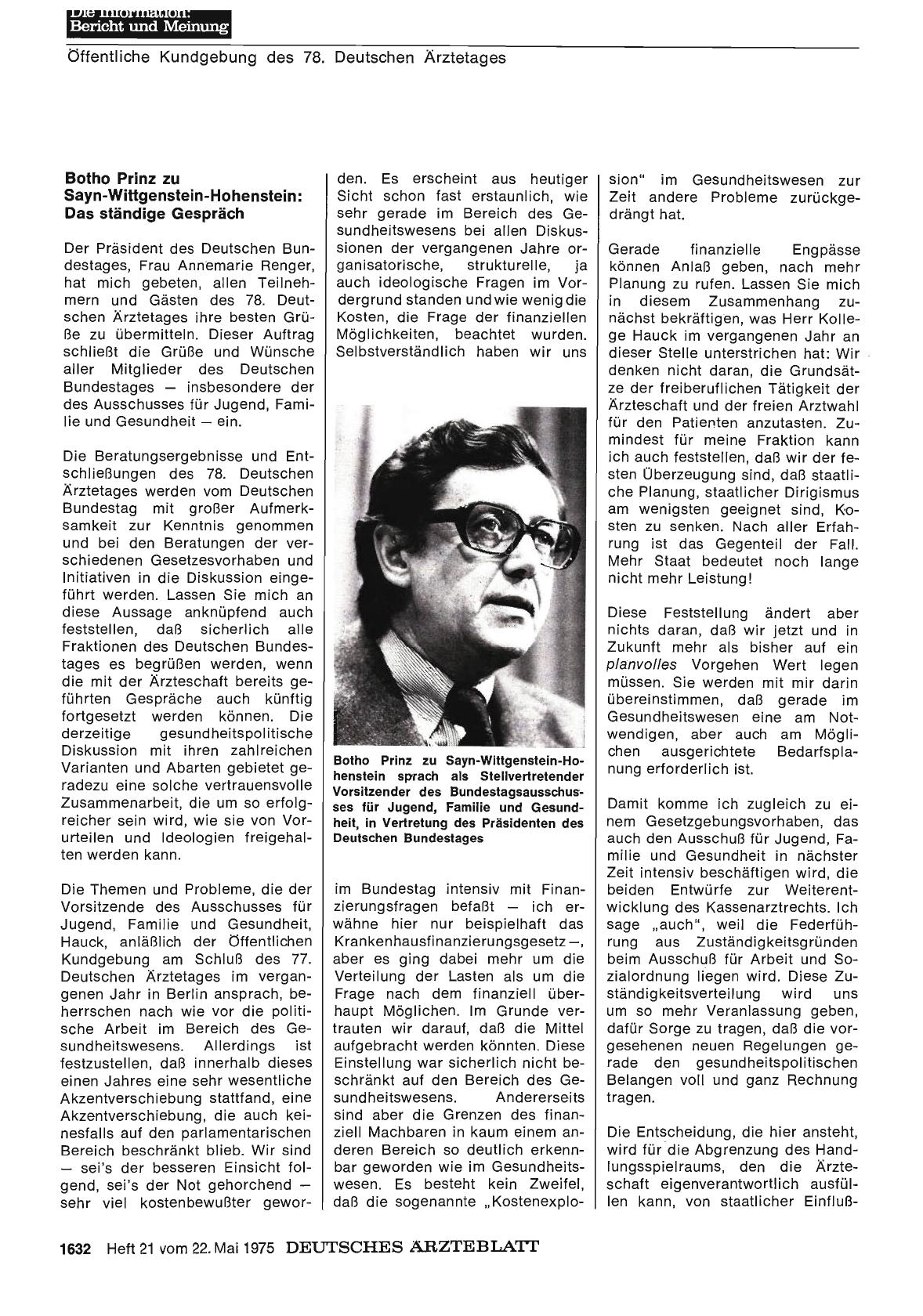 Vorschauseite 1: Das ständige Gespräch
