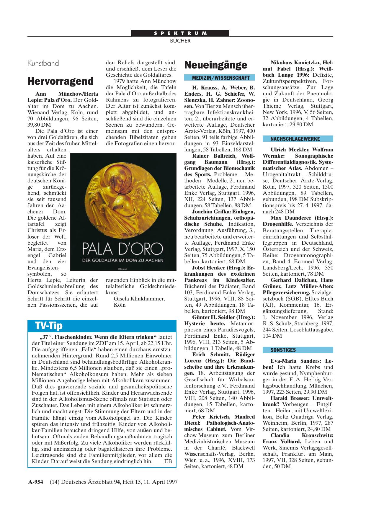 Vorschauseite 1: Pala d'Oro