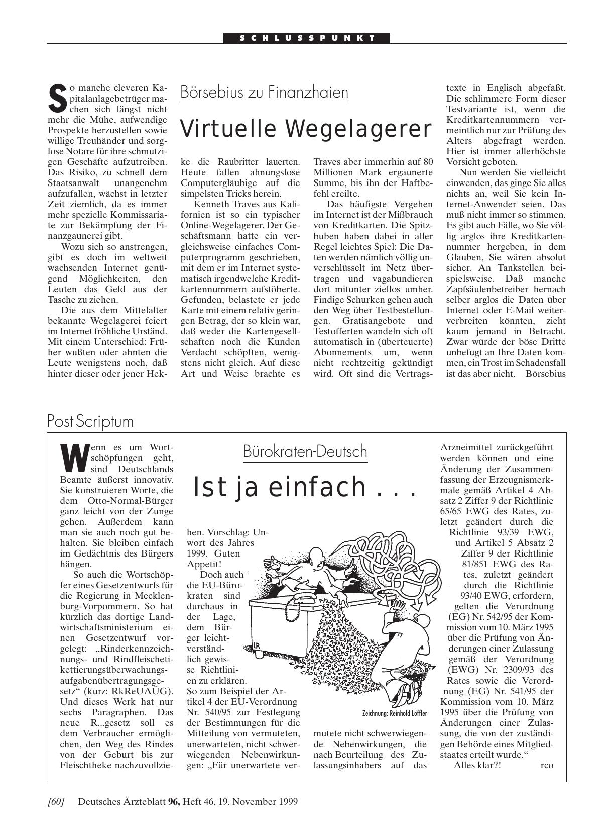 Vorschauseite 1: Börsebius zu Finanzhaien: Virtuelle Wegelagerer