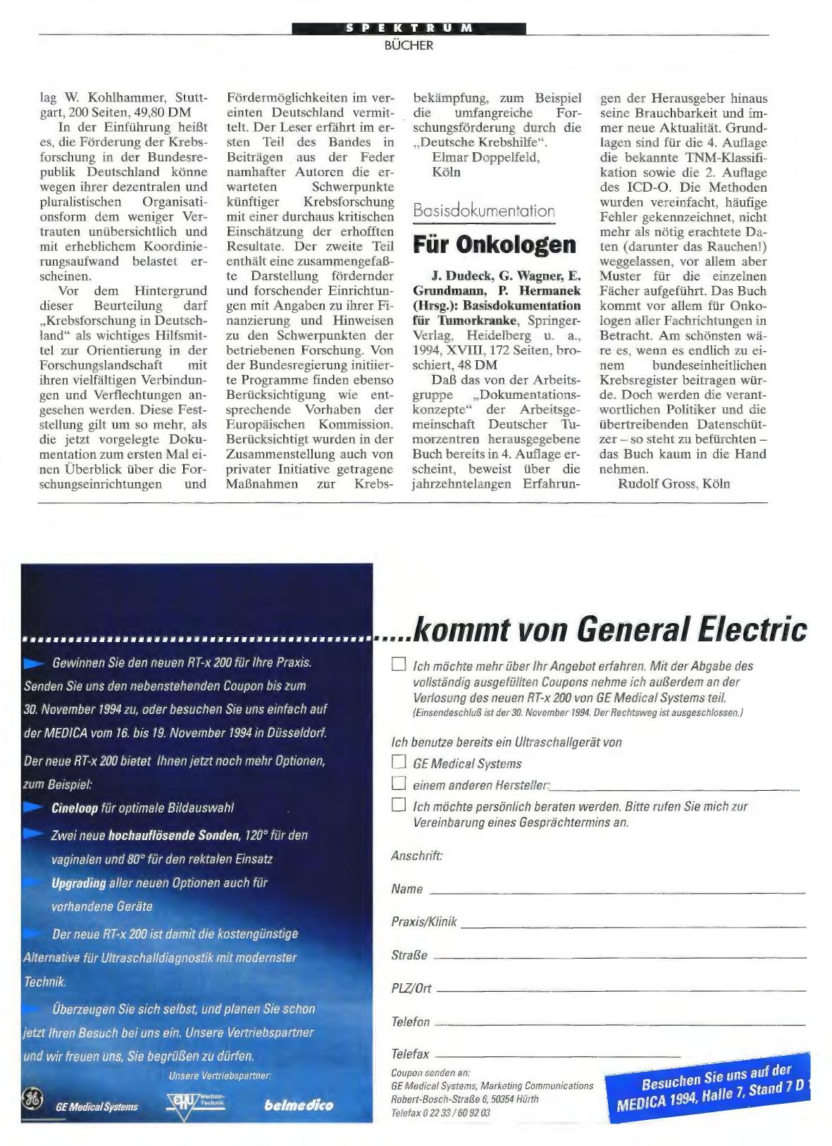 Vorschauseite 1: Basisdokumentation: Für Onkologen