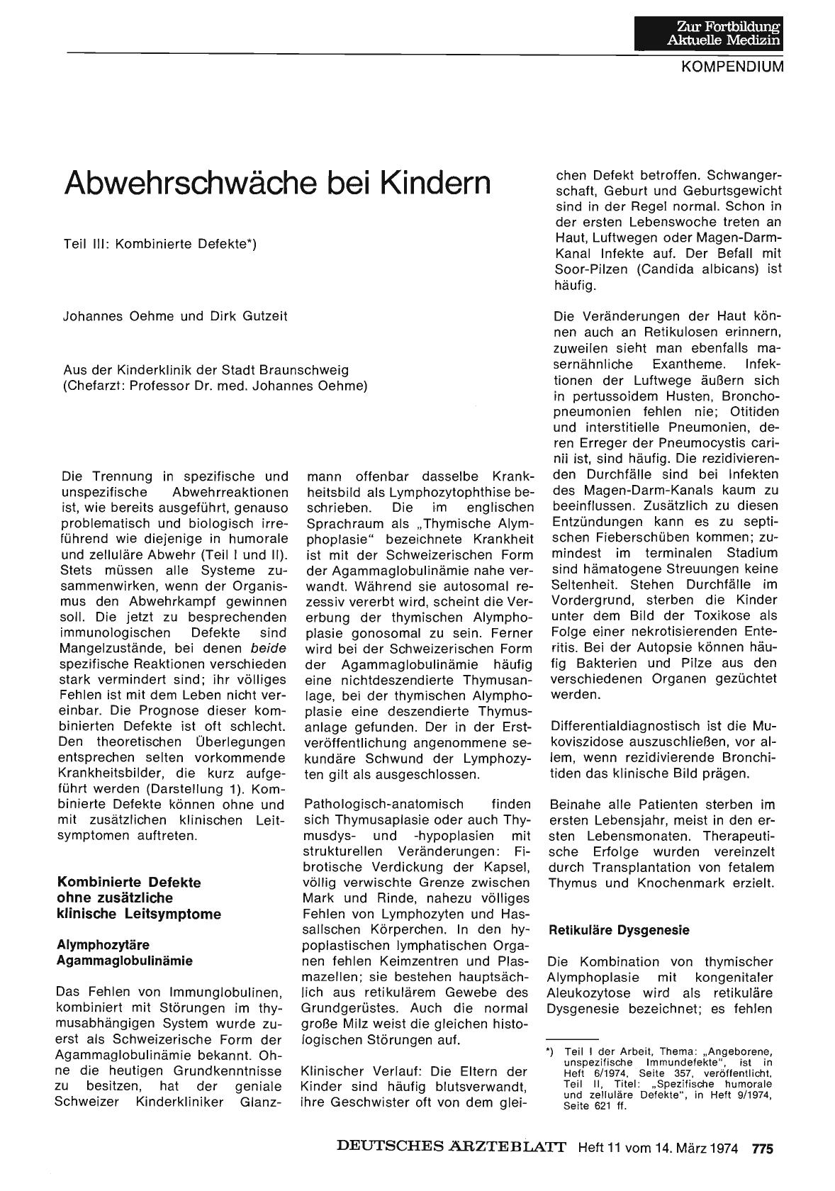 Vorschauseite 1: Abwehrschwäche bei Kindern