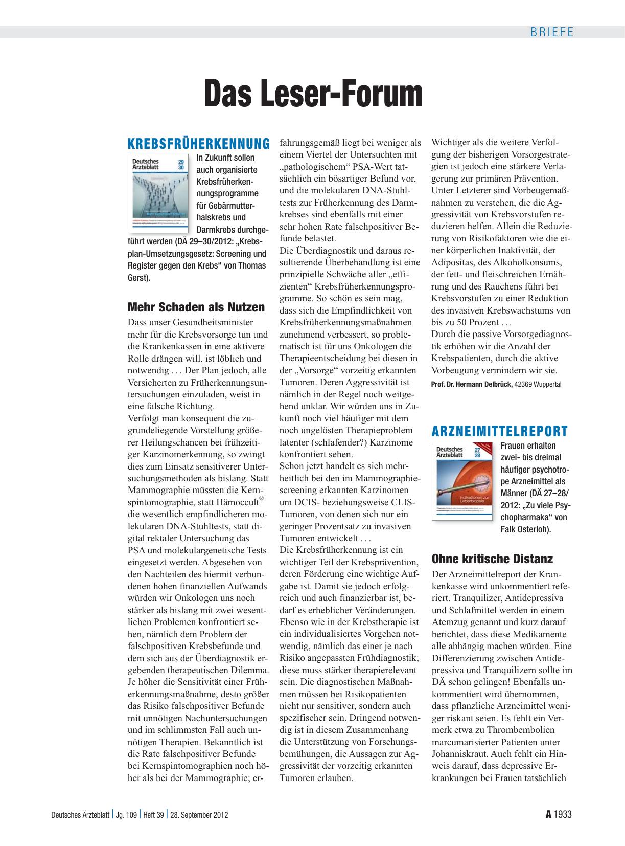 Vorschauseite 1: Arzneimittelreport: Ohne kritische Distanz