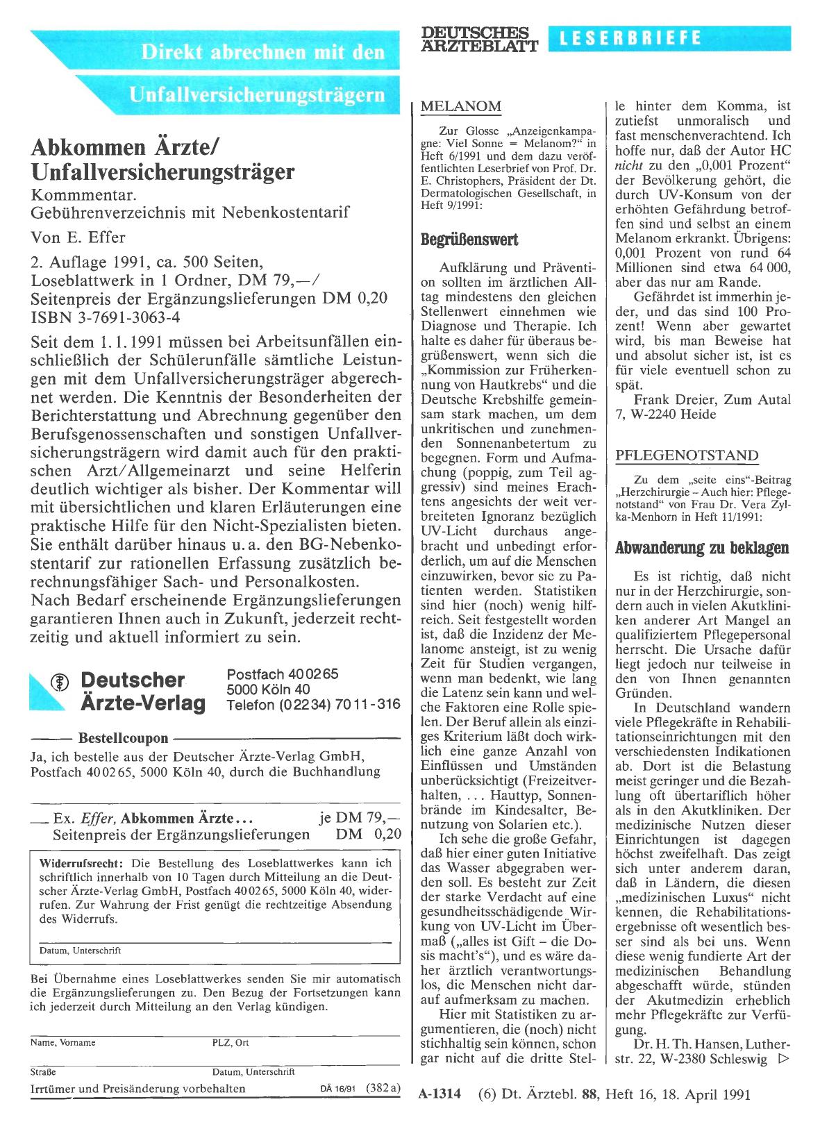 Vorschauseite 1: MELANOM: Begrüßenswert