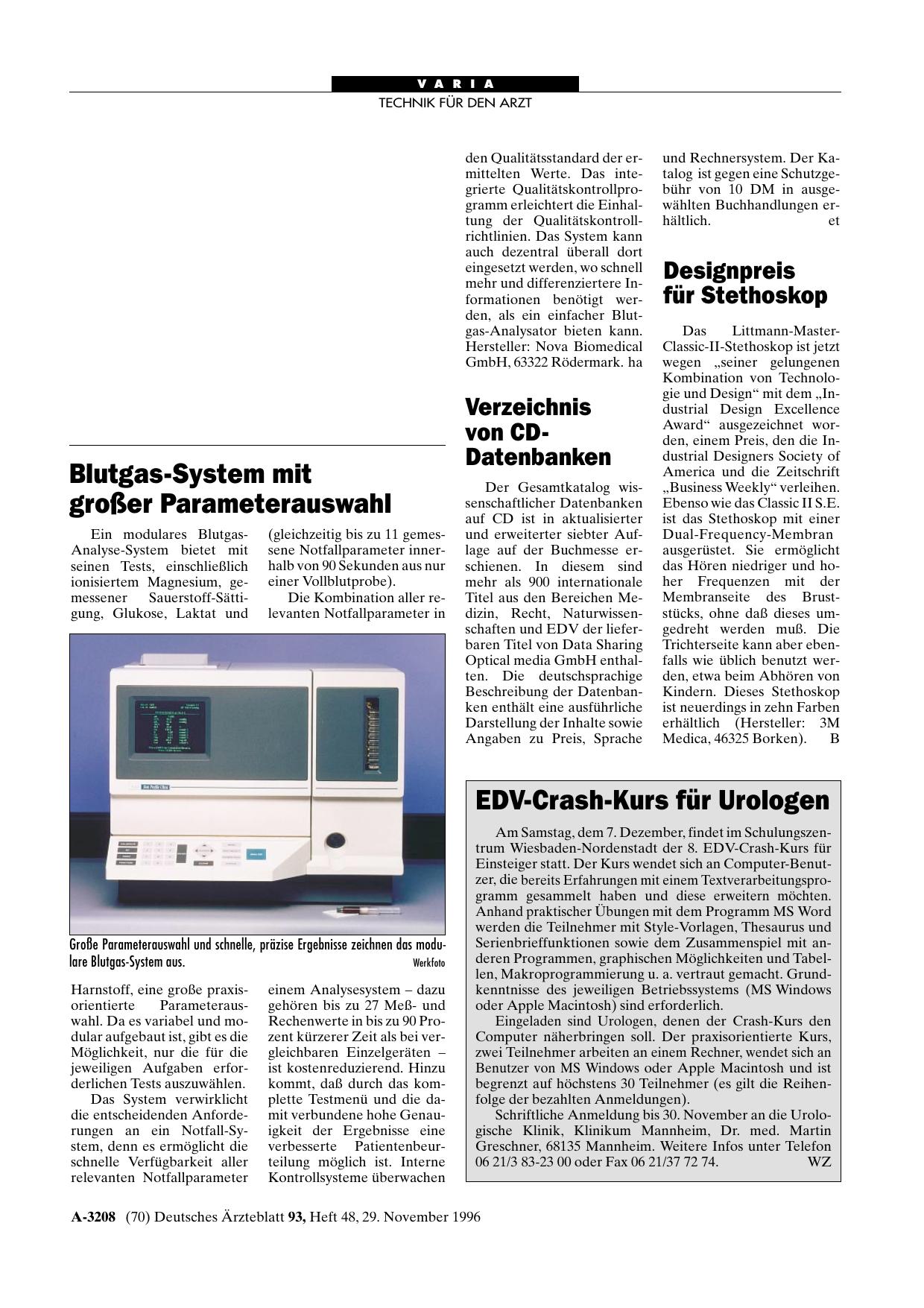 Vorschauseite 1: Designpreis für Stethoskop
