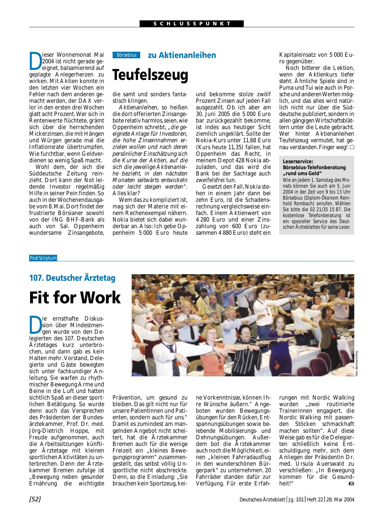 Vorschauseite 1: zu Aktienanleihen: Teufelszeug