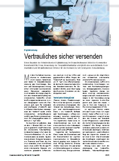 Vorschauseite 1: Digitalisierung: Vertrauliches sicher versenden