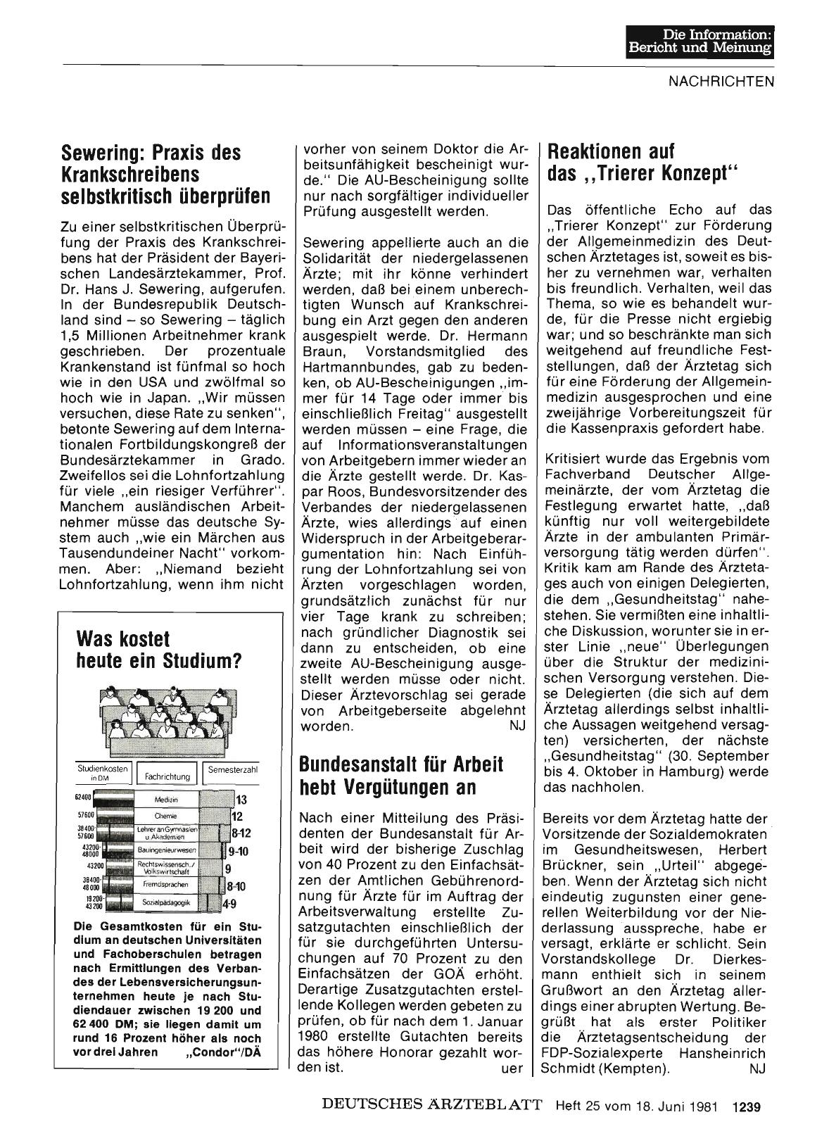 Vorschauseite 1: Bundesanstalt für Arbeit hebt Vergütungen an