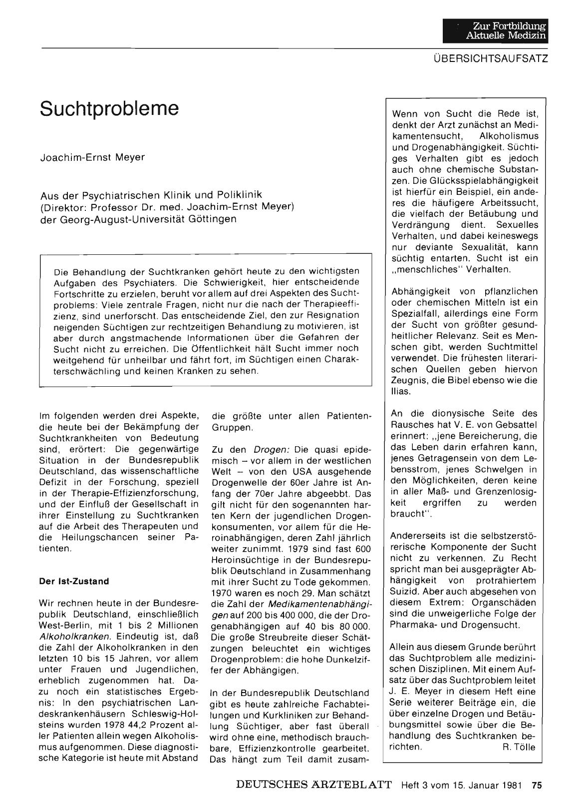 Vorschauseite 1: Suchtprobleme