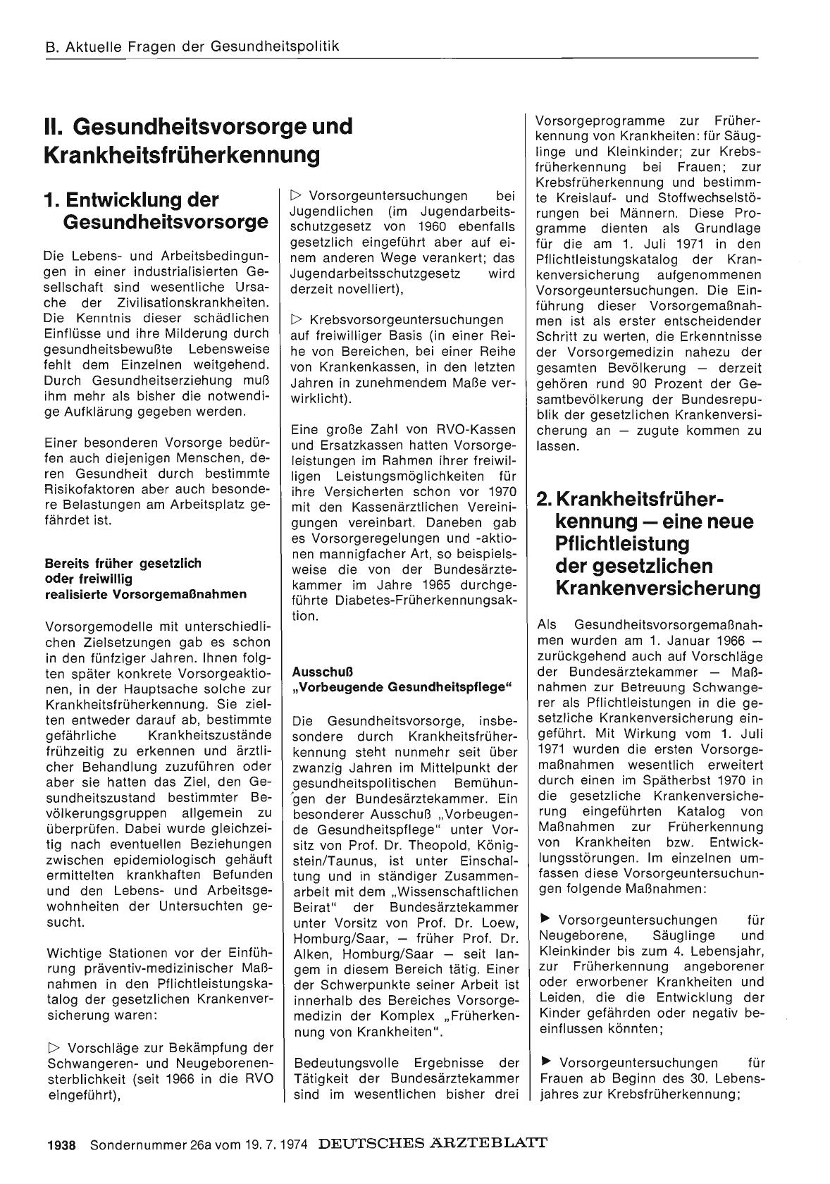 Vorschauseite 1: 2. Krankheitsfrüherkennung - eine neue Pflichtleistung der gesetzlichen Krankenversicherung