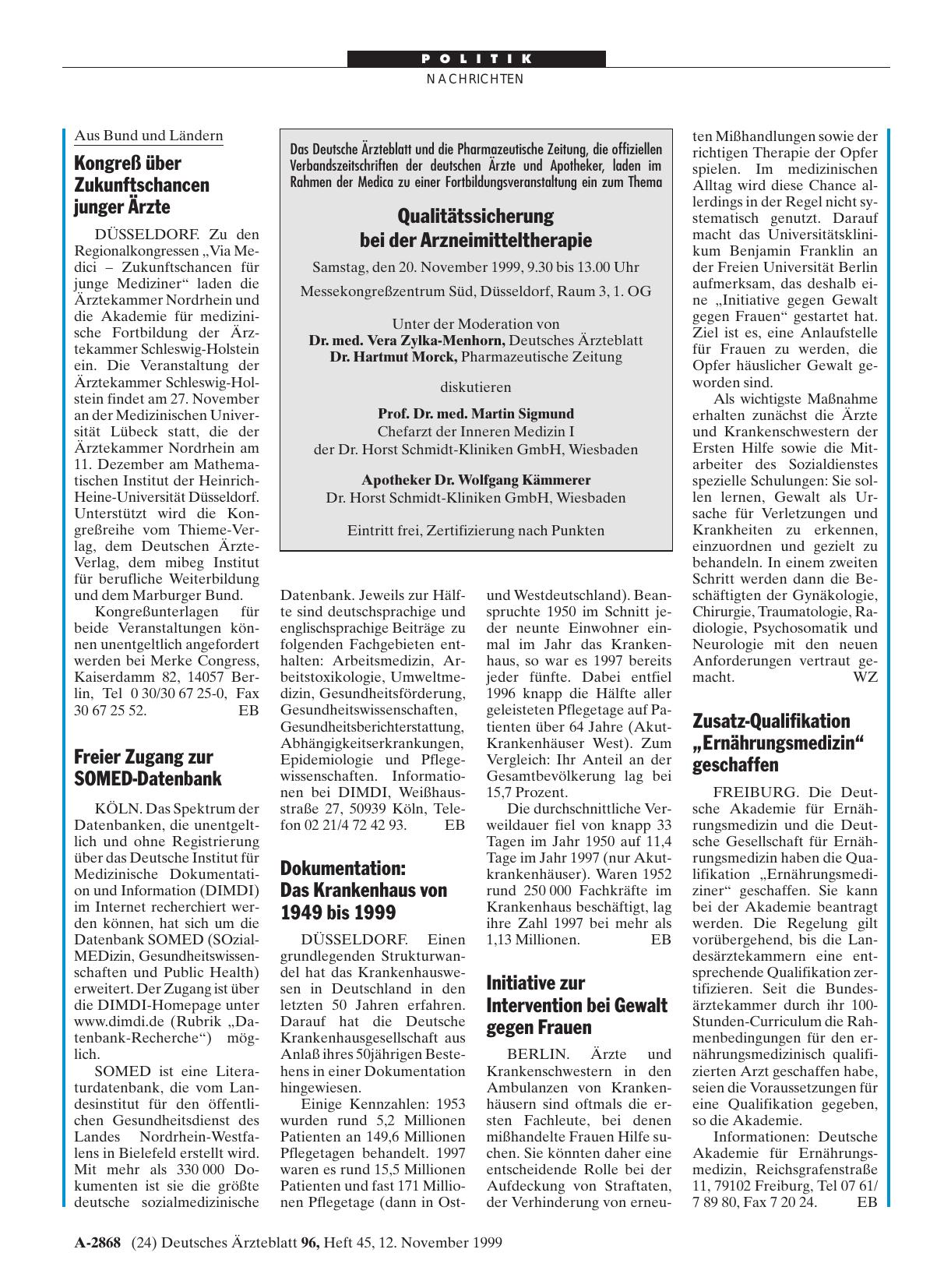 Vorschauseite 1: Qualitätssicherung bei der Arzneimitteltherapie