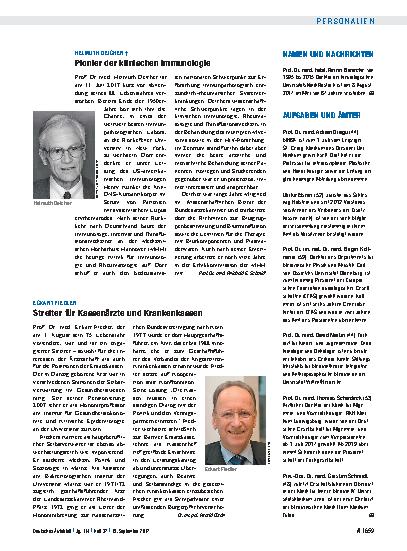 Vorschauseite 1: Namen und Nachrichten