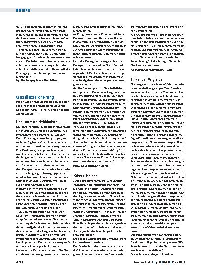 Vorschauseite 1: Qualitätssicherung: Kaisers Kleider