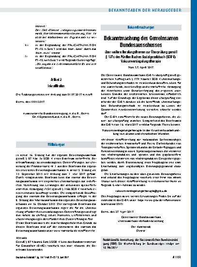 Vorschauseite 1: Mitteilungen