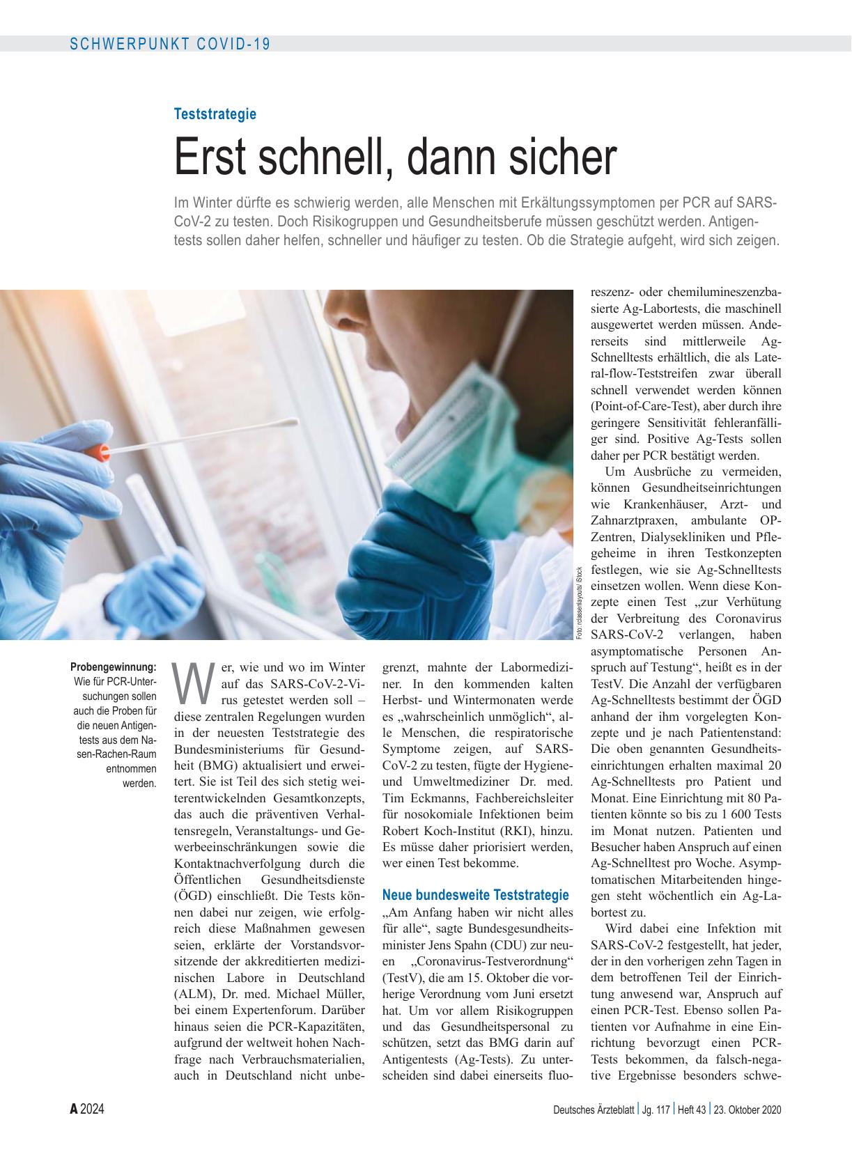 Vorschauseite 1: Teststrategie: Erst schnell, dann sicher
