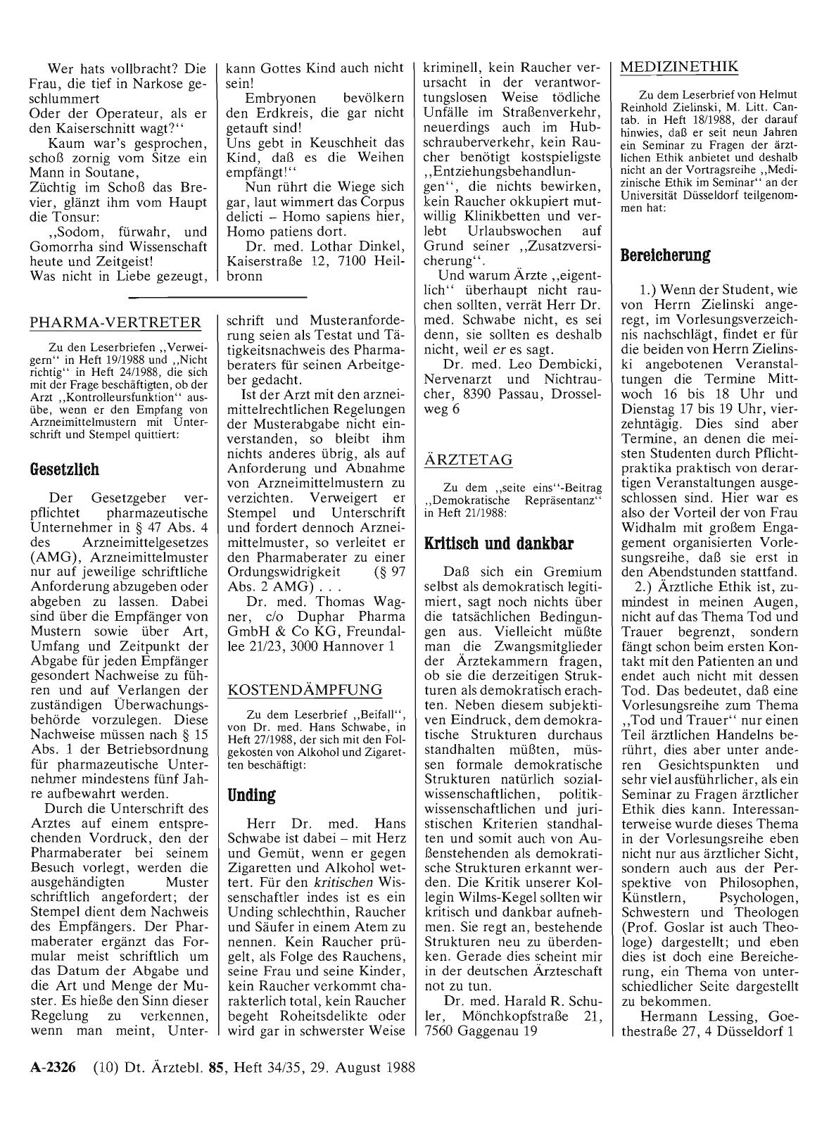 Vorschauseite 1: MEDIZINETHIK: Bereicherung
