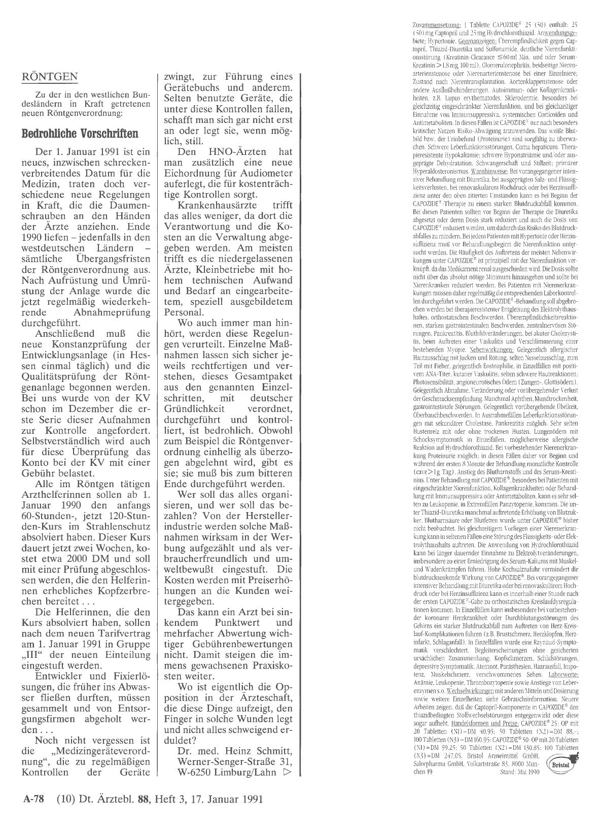 Vorschauseite 1: RÖNTGEN: Bedrohliche Vorschriften