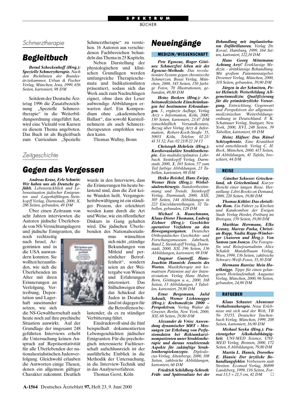 Vorschauseite 1: Spezielle Schmerztherapie
