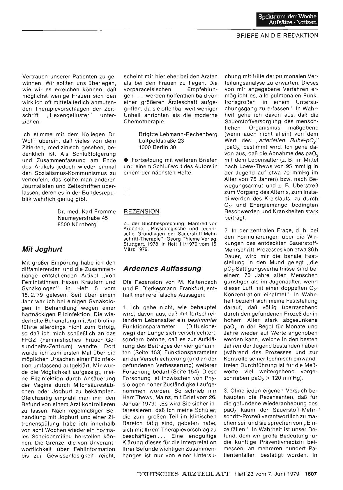 Vorschauseite 1: REZENSION: Ardennes Auffassung