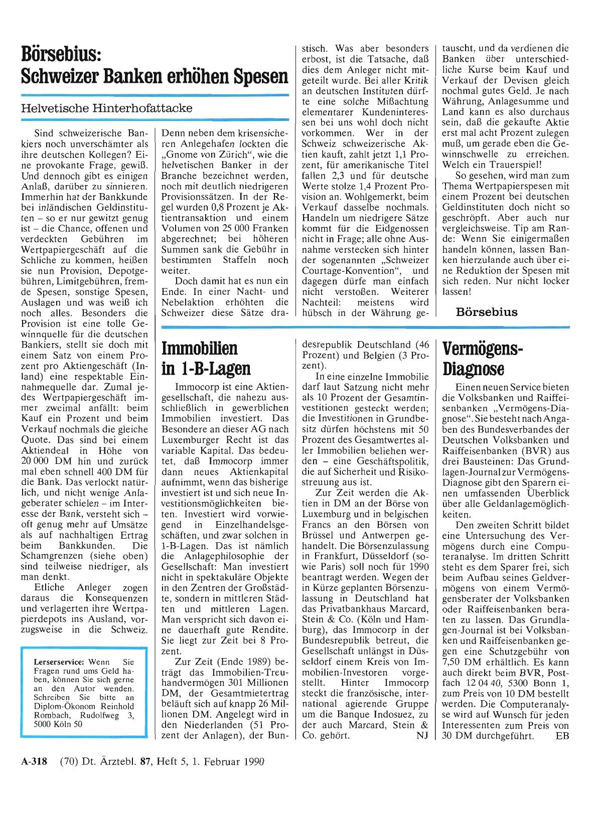 Vorschauseite 1: Immobilien in 1-B-Lagen
