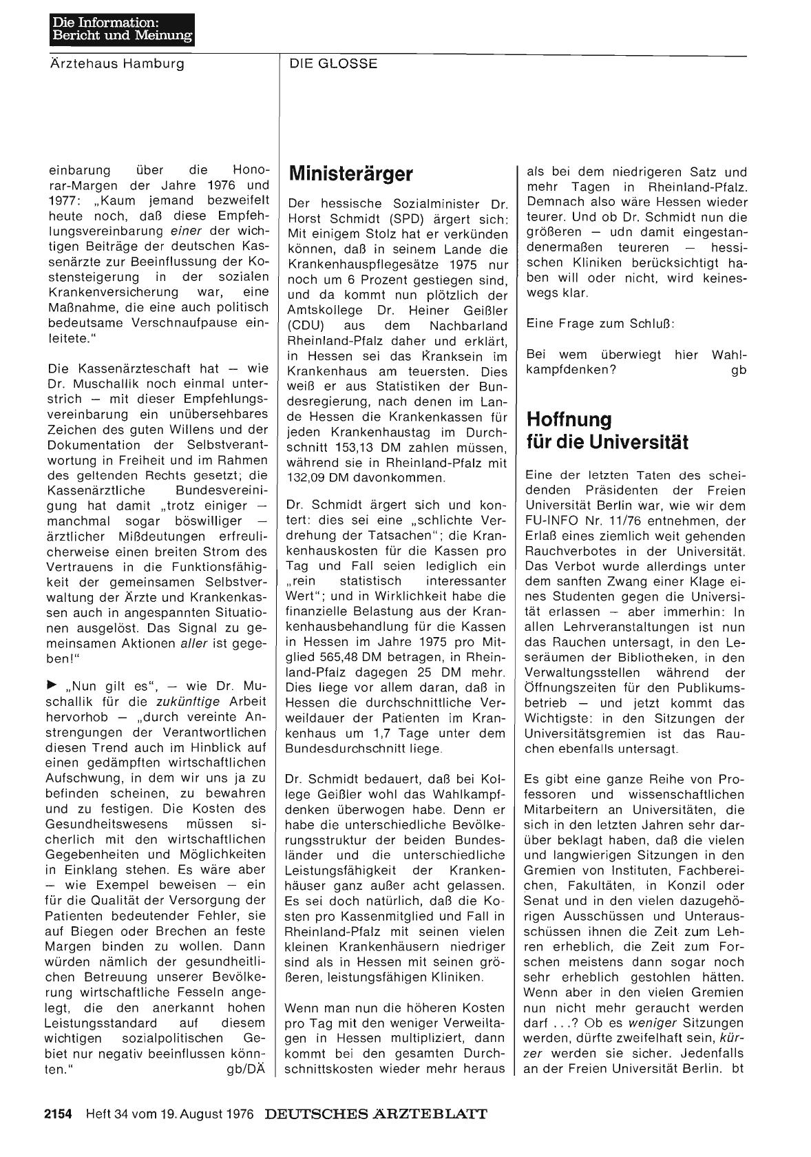 Vorschauseite 1: Ministerärger