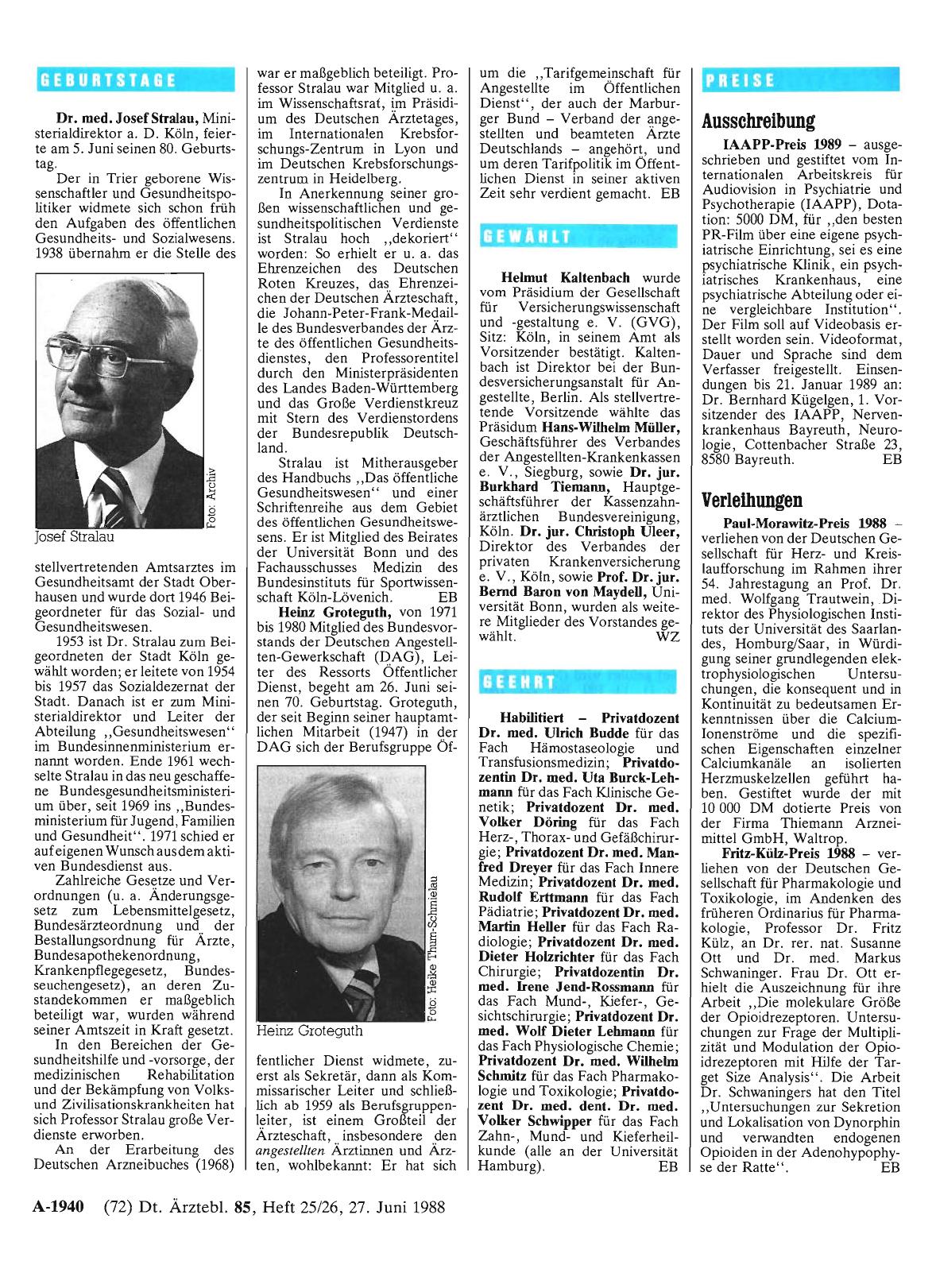 Vorschauseite 1: Geehrt