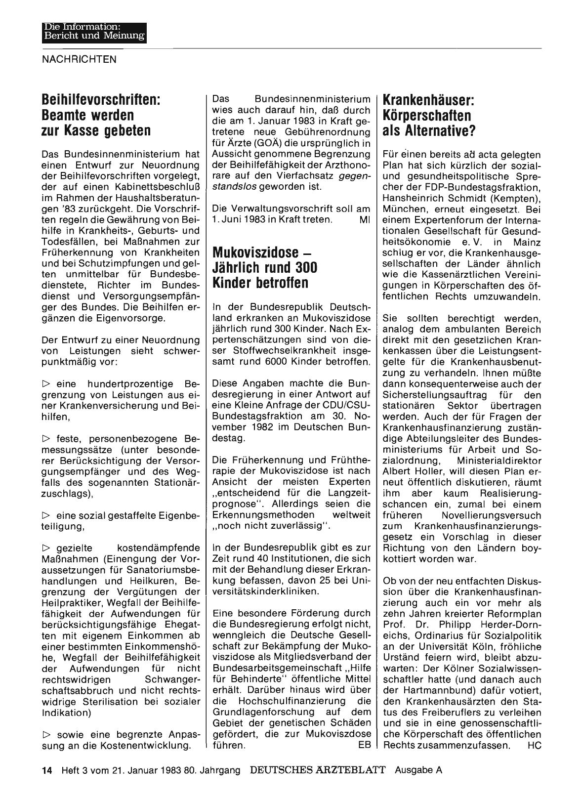 Vorschauseite 1: Mukoviszidose — Jährlich rund 300 Kinder betroffen